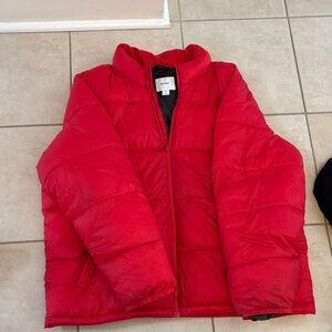 Old Navy Red Kids Puffer Jacket